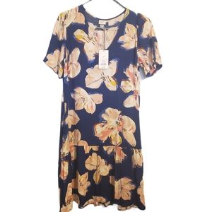 A New Day Blue Floral Dress